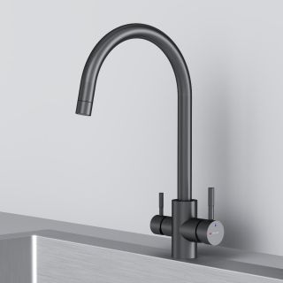 Смеситель для кухни Am.Pm X-Joy S F85B07722 с каналом для питьевой воды чёрный